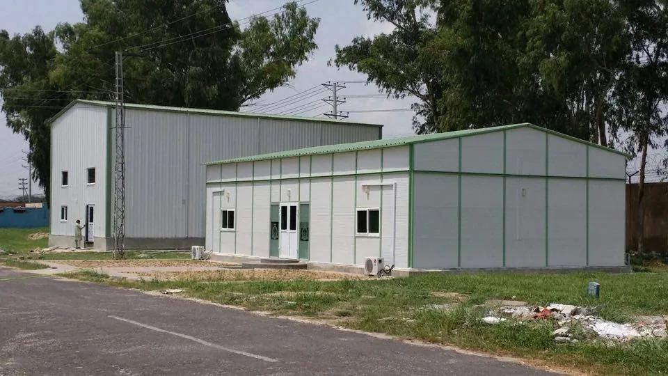 Original archive photo of prefab buildings